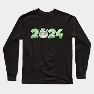 Chinese New Year 2024 Cute New Hatch Dragon Long Sleeve T-Shirt